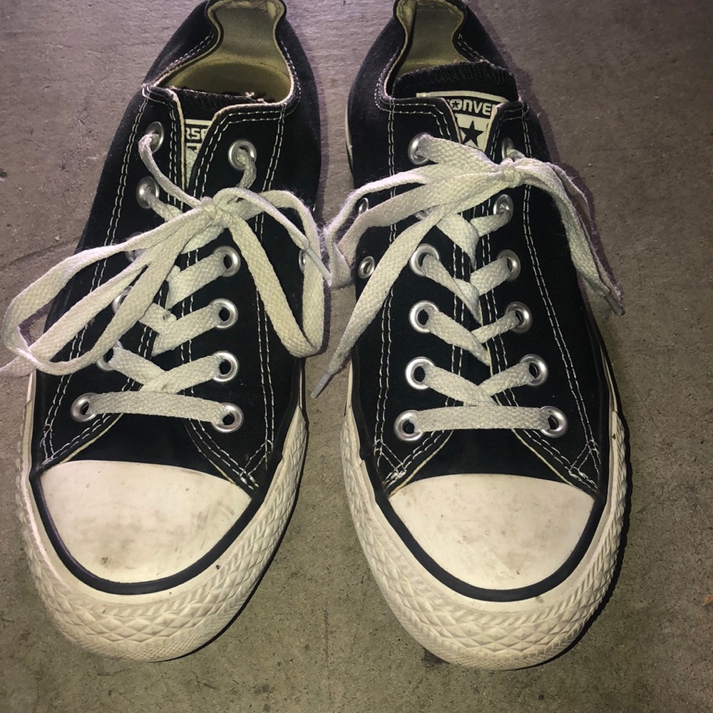 Black and White Converse